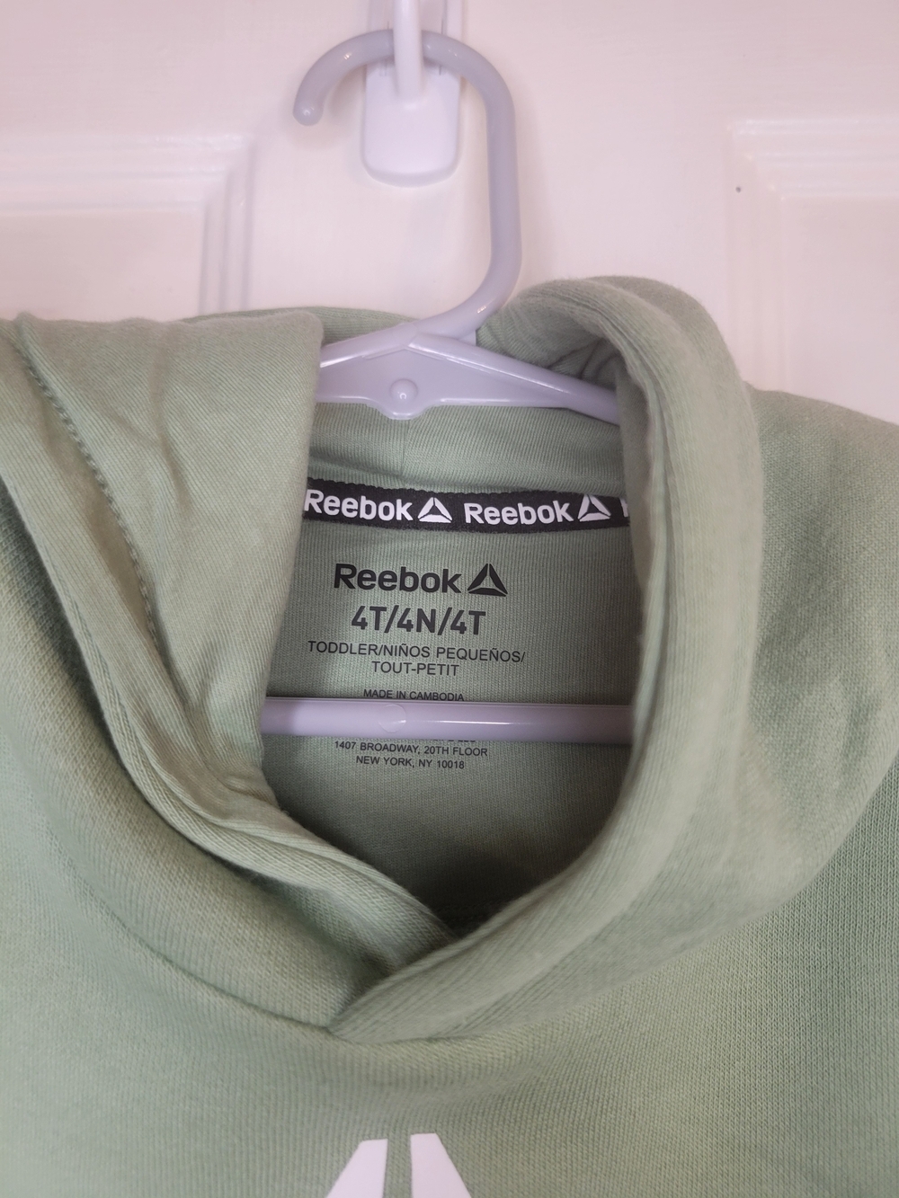 Reebok Kids' Sage Green Logo Hoodie - Picture 4 of 7